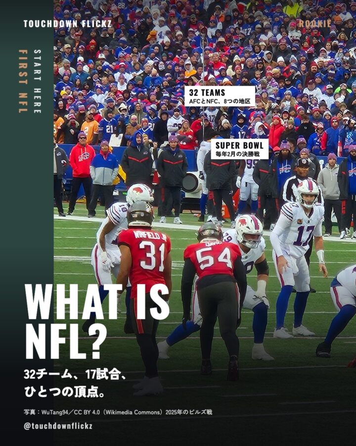WHAT IS NFL?：32チーム、17試合、ひとつの頂点。