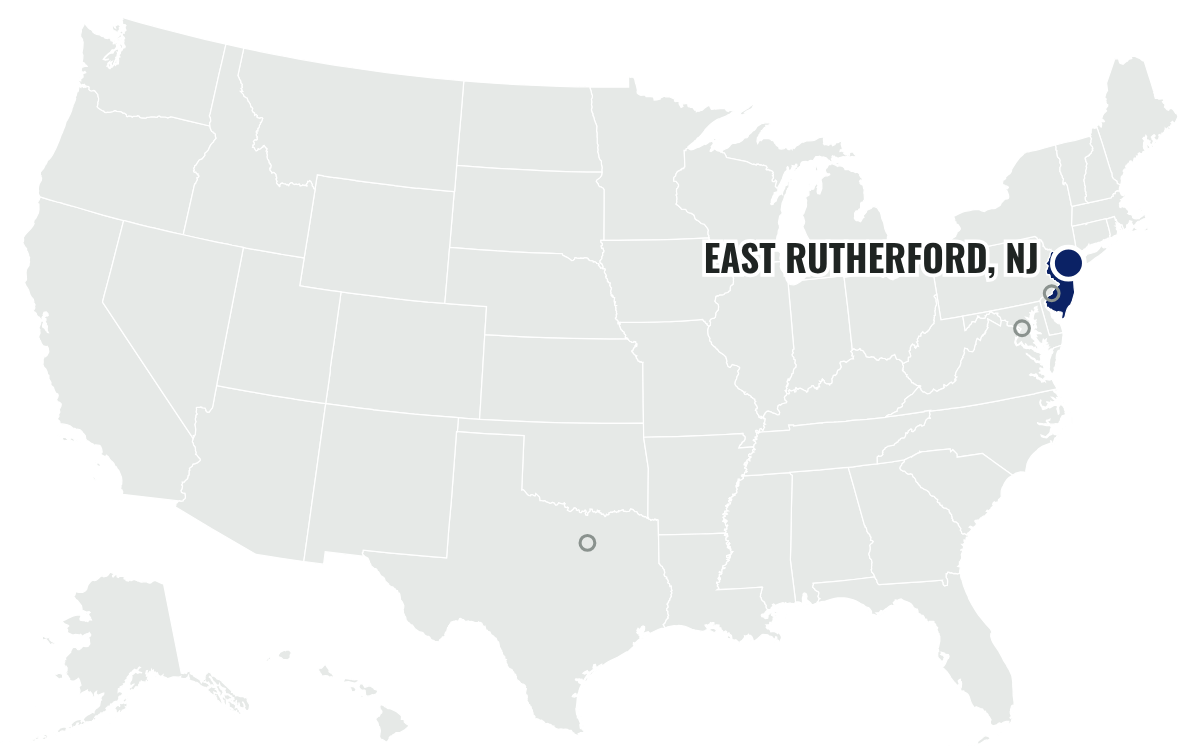 ニューヨーク・ジャイアンツの本拠地の位置(New Jersey)
