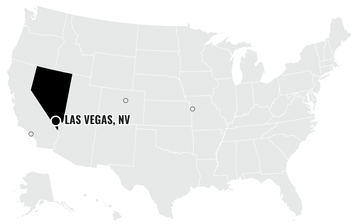 ラスベガス・レイダースの本拠地の位置(Nevada)